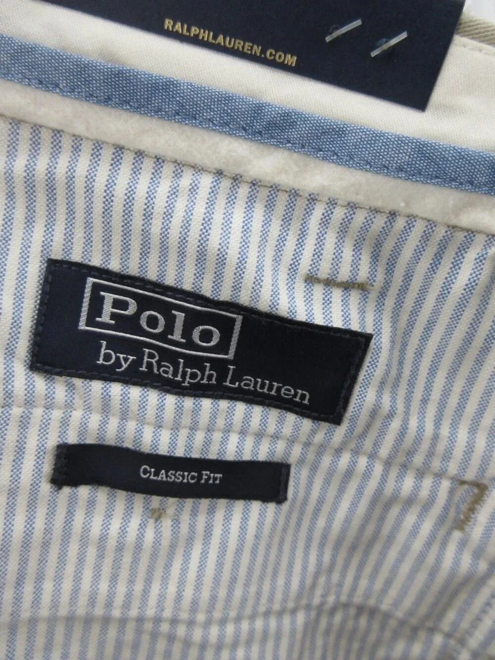 Polo Ralph Lauren Pants 44X32 Big Tan Chino Classic Trousers Preppy